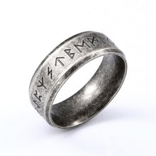 Load image into Gallery viewer, Elder Futhark Runes Ring