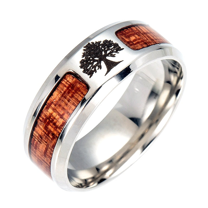 Wood Tree of Life Ring