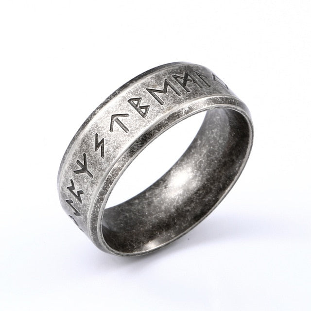 Elder Futhark Runes Ring