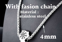 Load image into Gallery viewer, Aegishjalmur Raven Head Necklace
